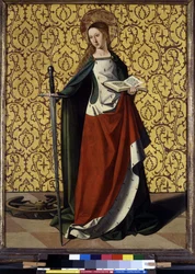 Reverso del retablo: Santa Catalina de Alejandría