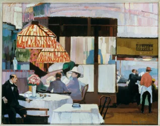 En una cafetería