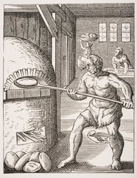 El Panadero. Reproducción del siglo XIX del siglo XVI (grabado)