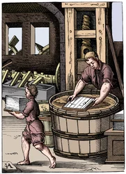 Fabricante de papel, siglo XVI, 1849