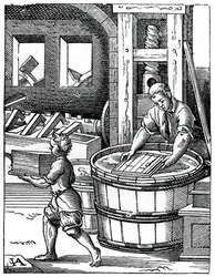 El fabricante de papel, siglo XVI, 1870