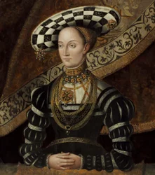 Alemán: Doppelbildnis Philipps des Großmütigen und seine Frau Christine, geborene Herzog von Sachsen Doble retrato de Philipps des Großmütigen y su esposa Christine