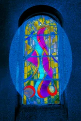 Blue Swirls, de la serie Eglise St Pierre d
