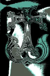 Cruz ornamental, de la serie, Iglesia del Santo Sepulcro, 2015 (fotografía)
