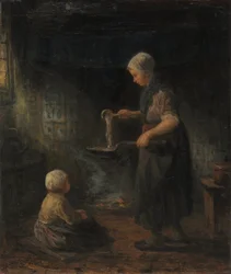 Los panqueques, c. 1875 (óleo sobre tela)