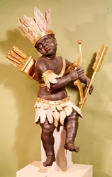 América, de un grupo que representa los Cuatro Continentes del Mundo