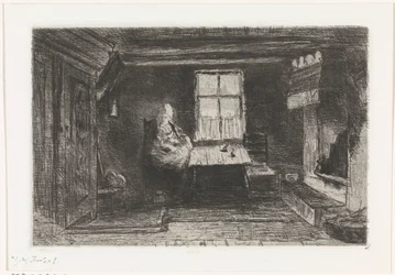 Interior con madre e hijo