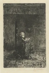 Niño en la trona