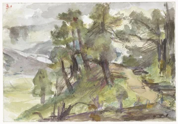 Paisaje arbolado y montañoso