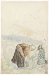 Dos mujeres trabajando en el campo