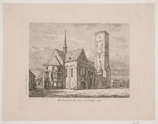 Catedral de Ribe desde el lado noreste