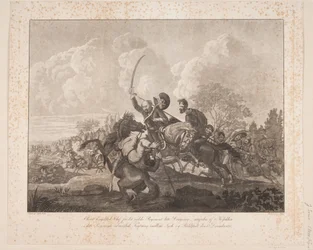 Coronel Engelsted en la batalla de Rahlstedt, 1813