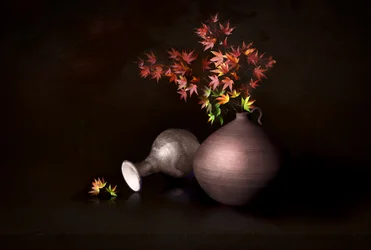 Naturaleza muerta otoñal dramática