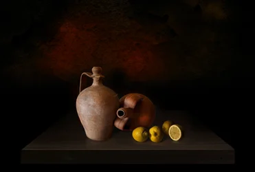 Limones de cerámica rústica