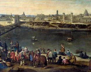 Vista de la ciudad de Zaragoza en 1646 (detalle)