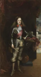 Carlos II con armadura