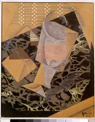 En el café. Pintura cubista española de Juan Gris (1887 - 1927)