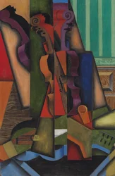 Guitarra y violín, 1913