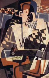 Arlequín con una Guitarra, 1917