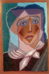 Juan Gris, Mujer con pañuelo, 1924