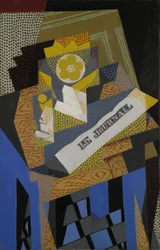 Periódico y frutero, 1916