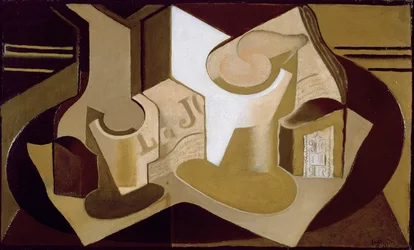 Naturaleza muerta con periódico, 1921