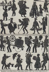 Lámina 3 de figuras para títeres de sombras chinos, 1859