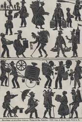 Lámina 3 de figuras para títeres de sombras chinos, 1859