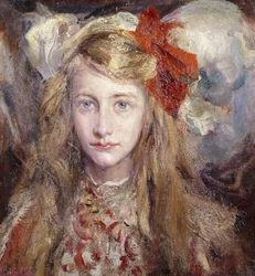 Retrato de la hija del artista Pippi