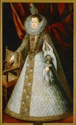 Reina Margarita de Austria (pintura sobre lienzo)