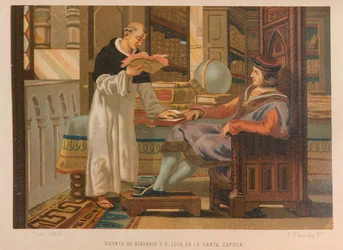 Vicente de Beauvais y San Luis. De: La ciencia y sus hombres, 1879