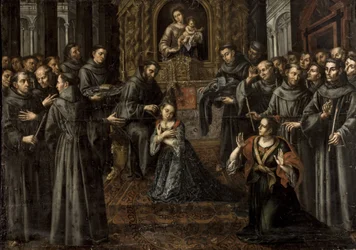Santa Clara de Asís (1194-1253) - Barroco: La profesión de Santa Clara por Ruiz Soriano, Juan (1701-1763)