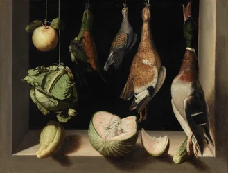 Naturaleza muerta con aves de caza, 160003
