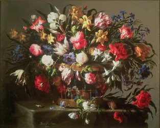 Cesta con flores