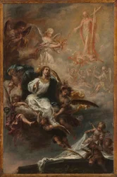 Estudio para La Asunción de la Virgen para San Agustín, Sevilla, c. 1670-1672