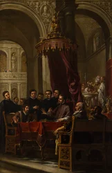 La Conversión y Bautismo de San Agustín por San Ambrosio