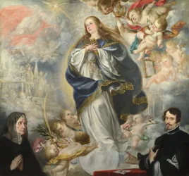 La Inmaculada Concepción con Dos Donantes, ca. 1661