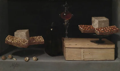 Naturaleza muerta con dulces, 1622