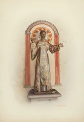 Estatua de Santo probablemente San Domingo
