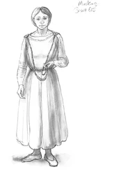 Mujer anglosajona, siglo V-X, c. 1990-2010