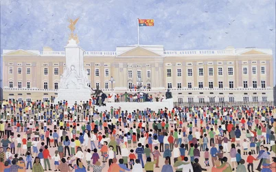 Multitudes alrededor del Palacio, 1995