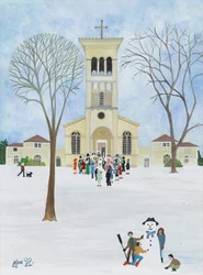 Iglesia de San Rafael, Kingston, 2009 (Gouache sobre papel)