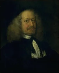 Retrato de Adam Olearius, bibliotecario de la corte en Gottorp