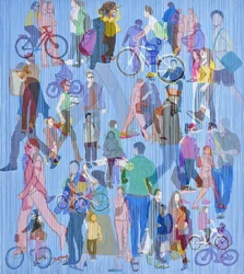 Multitud urbana dinámica