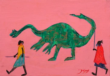 Paseo de los dinosaurios primitivos