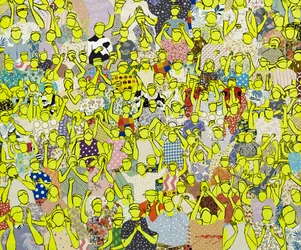 Una multitud que anima con entusiasmo