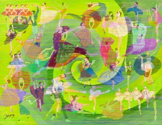 Remolino de baile vibrante