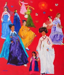 Una vibrante celebración del hanbok