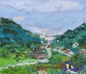 Un animado pueblo de montaña