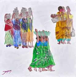 Mujeres llenas de vida caminando